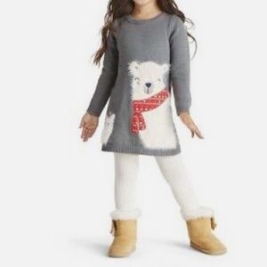 Gymboree Fuzzy Polar Bear Sweater Dress